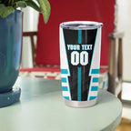Personalized Port Adelaide Power Tumbler Cup Modern Geometric Sports Graphic Style