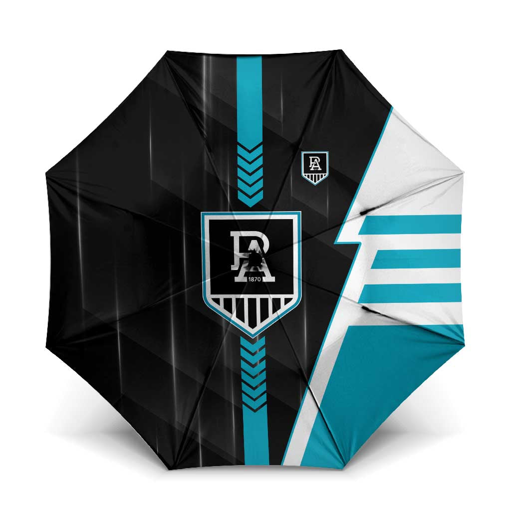 Port Adelaide Power Umbrella Modern Geometric Sports Graphic Style