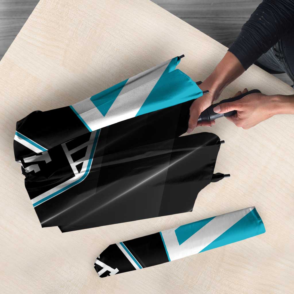 Port Adelaide Power Umbrella Modern Geometric Sports Graphic Style
