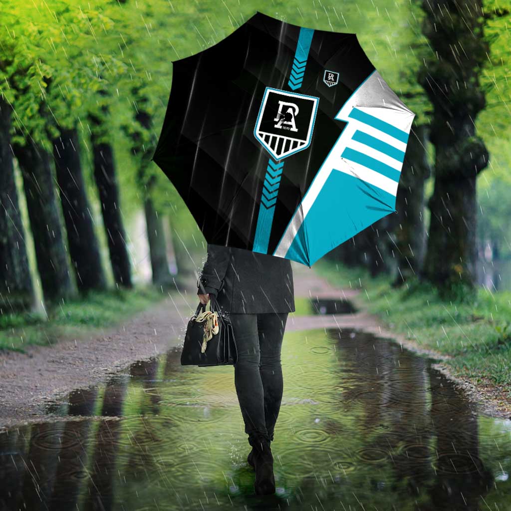 Port Adelaide Power Umbrella Modern Geometric Sports Graphic Style