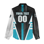 Personalized Port Adelaide Power Women Casual Shirt Modern Geometric Sports Graphic Style