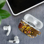 Hawthorn Hawks AirPods Case Aboriginal Dot Pattern - Football Mascot Heritage Pride