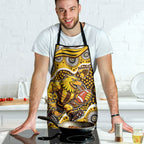 Hawthorn Hawks Apron Aboriginal Dot Pattern - Football Mascot Heritage Pride