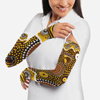 Hawthorn Hawks Arm Sleeves Aboriginal Dot Pattern - Football Mascot Heritage Pride
