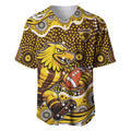 Hawthorn Hawks Baseball Jersey Aboriginal Dot Pattern - Football Mascot Heritage Pride
