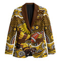 Hawthorn Hawks Blazer Aboriginal Dot Pattern - Football Mascot Heritage Pride
