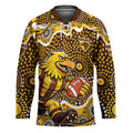 Hawthorn Hawks Hockey Jersey Aboriginal Dot Pattern - Football Mascot Heritage Pride