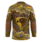 Hawthorn Hawks Hockey Jersey Aboriginal Dot Pattern - Football Mascot Heritage Pride