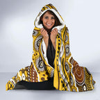 Hawthorn Hawks Hooded Blanket Aboriginal Dot Pattern - Football Mascot Heritage Pride