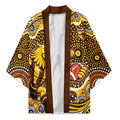 Hawthorn Hawks Kimono Aboriginal Dot Pattern - Football Mascot Heritage Pride