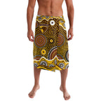 Hawthorn Hawks Lavalava Aboriginal Dot Pattern - Football Mascot Heritage Pride