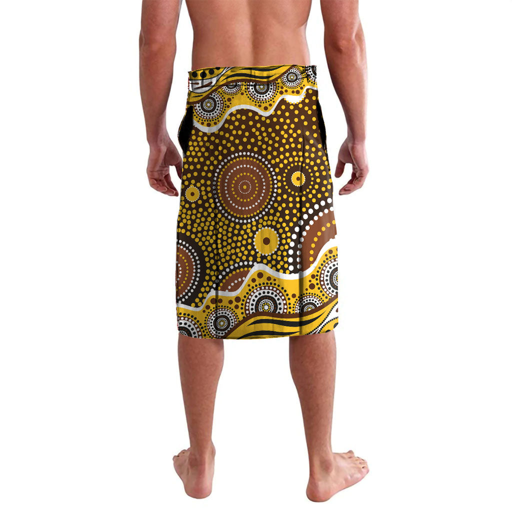 Hawthorn Hawks Lavalava Aboriginal Dot Pattern - Football Mascot Heritage Pride