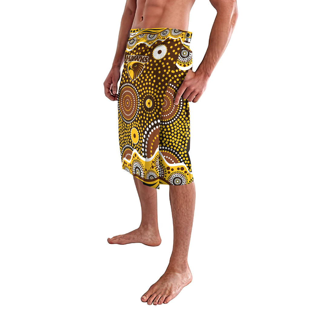Hawthorn Hawks Lavalava Aboriginal Dot Pattern - Football Mascot Heritage Pride