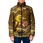 Hawthorn Hawks Padded Jacket Aboriginal Dot Pattern - Football Mascot Heritage Pride