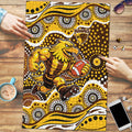 Hawthorn Hawks Puzzle Aboriginal Dot Pattern - Football Mascot Heritage Pride