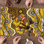 Hawthorn Hawks Puzzle Aboriginal Dot Pattern - Football Mascot Heritage Pride