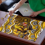 Hawthorn Hawks Puzzle Aboriginal Dot Pattern - Football Mascot Heritage Pride