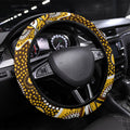 Hawthorn Hawks Steering Wheel Cover Aboriginal Dot Pattern - Football Mascot Heritage Pride