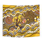 Hawthorn Hawks Tapestry Aboriginal Dot Pattern - Football Mascot Heritage Pride