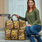 Hawthorn Hawks Travel Bag Aboriginal Dot Pattern - Football Mascot Heritage Pride