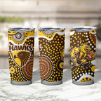 Hawthorn Hawks Tumbler Cup Aboriginal Dot Pattern - Football Mascot Heritage Pride