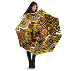 Hawthorn Hawks Umbrella Aboriginal Dot Pattern - Football Mascot Heritage Pride