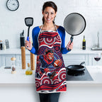 Melbourne Demons Apron Aboriginal Dot Pattern - Football Mascot Heritage Pride