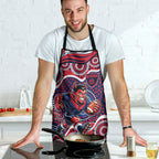 Melbourne Demons Apron Aboriginal Dot Pattern - Football Mascot Heritage Pride