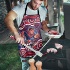 Melbourne Demons Apron Aboriginal Dot Pattern - Football Mascot Heritage Pride
