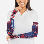 Melbourne Demons Arm Sleeves Aboriginal Dot Pattern - Football Mascot Heritage Pride