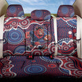 Melbourne Demons Back Car Seat Cover Aboriginal Dot Pattern - Football Mascot Heritage Pride