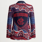 Melbourne Demons Blazer Aboriginal Dot Pattern - Football Mascot Heritage Pride