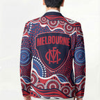 Melbourne Demons Blazer Aboriginal Dot Pattern - Football Mascot Heritage Pride