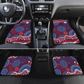 Melbourne Demons Car Mats Aboriginal Dot Pattern - Football Mascot Heritage Pride