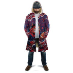 Melbourne Demons Cloak Aboriginal Dot Pattern - Football Mascot Heritage Pride