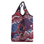 Melbourne Demons Grocery Bag Aboriginal Dot Pattern - Football Mascot Heritage Pride