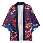 Melbourne Demons Kimono Aboriginal Dot Pattern - Football Mascot Heritage Pride