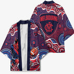 Melbourne Demons Kimono Aboriginal Dot Pattern - Football Mascot Heritage Pride
