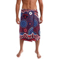 Melbourne Demons Lavalava Aboriginal Dot Pattern - Football Mascot Heritage Pride