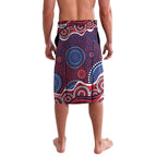 Melbourne Demons Lavalava Aboriginal Dot Pattern - Football Mascot Heritage Pride