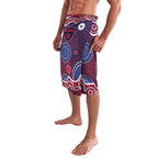 Melbourne Demons Lavalava Aboriginal Dot Pattern - Football Mascot Heritage Pride