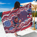 Melbourne Demons Sarong Aboriginal Dot Pattern - Football Mascot Heritage Pride