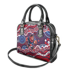 Melbourne Demons Shoulder Handbag Aboriginal Dot Pattern - Football Mascot Heritage Pride