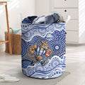 North Melbourne Kangaroos Laundry Basket Aboriginal Dot Pattern - Football Mascot Heritage Pride