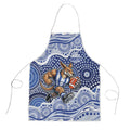 North Melbourne Kangaroos Apron Aboriginal Dot Pattern - Football Mascot Heritage Pride