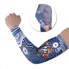 North Melbourne Kangaroos Arm Sleeves Aboriginal Dot Pattern - Football Mascot Heritage Pride