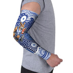 North Melbourne Kangaroos Arm Sleeves Aboriginal Dot Pattern - Football Mascot Heritage Pride