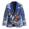 North Melbourne Kangaroos Blazer Aboriginal Dot Pattern - Football Mascot Heritage Pride