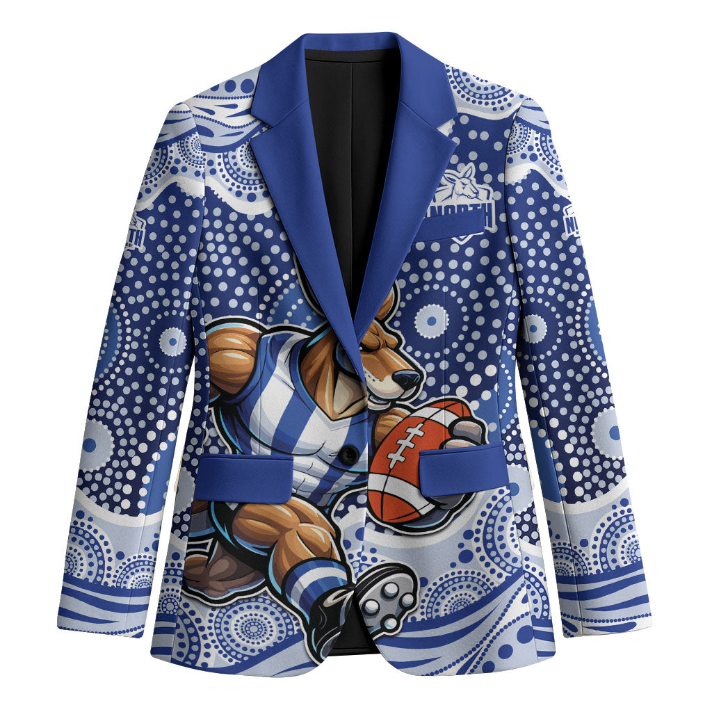North Melbourne Kangaroos Blazer Aboriginal Dot Pattern - Football Mascot Heritage Pride