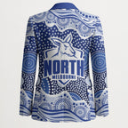 North Melbourne Kangaroos Blazer Aboriginal Dot Pattern - Football Mascot Heritage Pride